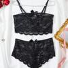 European and American sexy fun set, seduction lace underwear set two-piece set