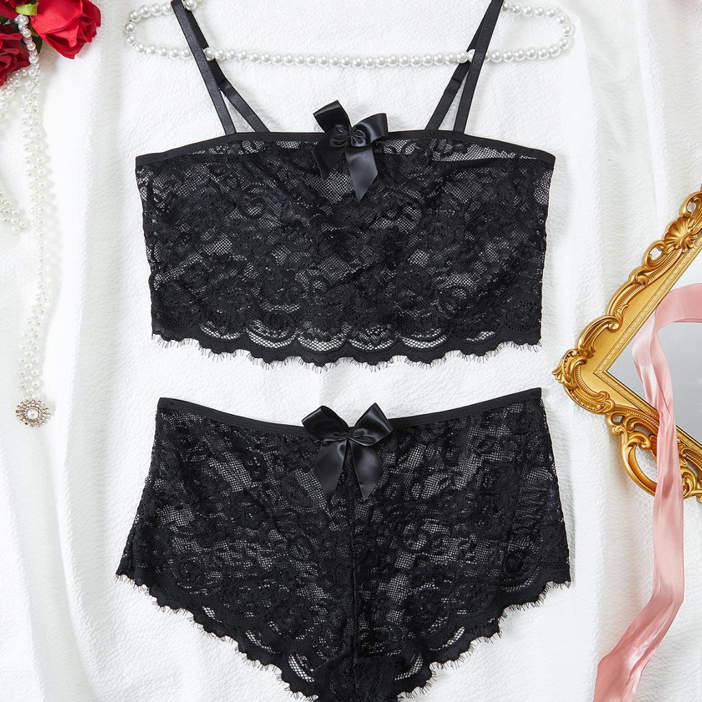 European and American sexy fun set, seduction lace underwear set two-piece set
