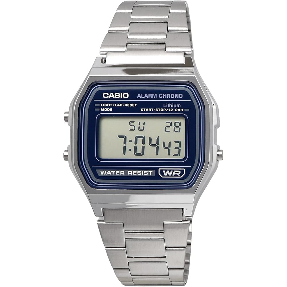 Casio Vintage Series A158WEA-2 Unisex Digital Watch Metal Band Blue