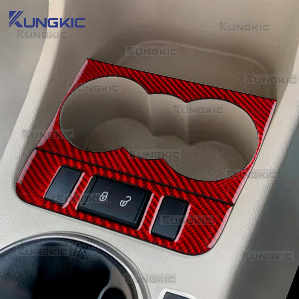 Soft Carbon Fiber Sticker For Skoda Fabia 2 MK2 5J 2007 2008 2009 2010 2011 2012 2013 2014 Car Water Cup Seat Heating Button