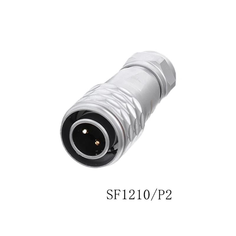 WEIPU SF12 Waterproof M12 2 3 4 5 6 7 9 Pin Wire Cable Aviation Connector Docking Back Nut Male Plug Female Socket Panel Mount