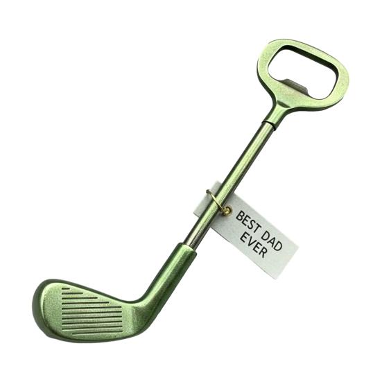 

Yousheng 1/2 шт. Открывалка для бутылок в виде клюшки для гольфа, Сверхпрочный металлический ручной инструмент для открывания пивных бутылок, Кухонный гаджет, Подарок на День отца для папы, Любителя гольфа 1pc зелёный