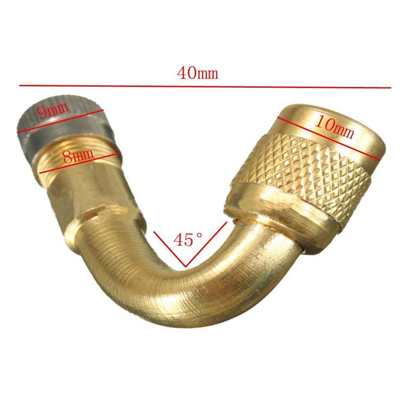 45/90/135 Degree Angle Brass Air Tyre Wheel Valve Stem with Extension Adapter Auto Truck Bike Motorcycle Cycling Accessories