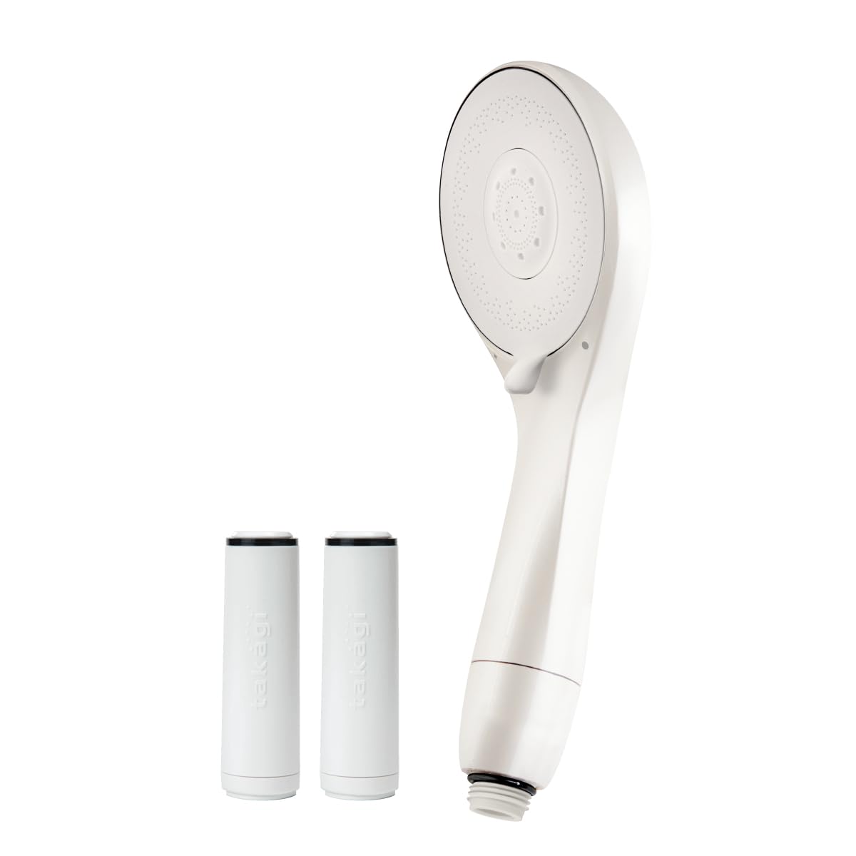 

Takagi JS460PW Ultra Fine Bubble Shower Head with Water Purification, Water Saving, and Chlorine Removal, Includes 2 Cartridges (Pearl White)