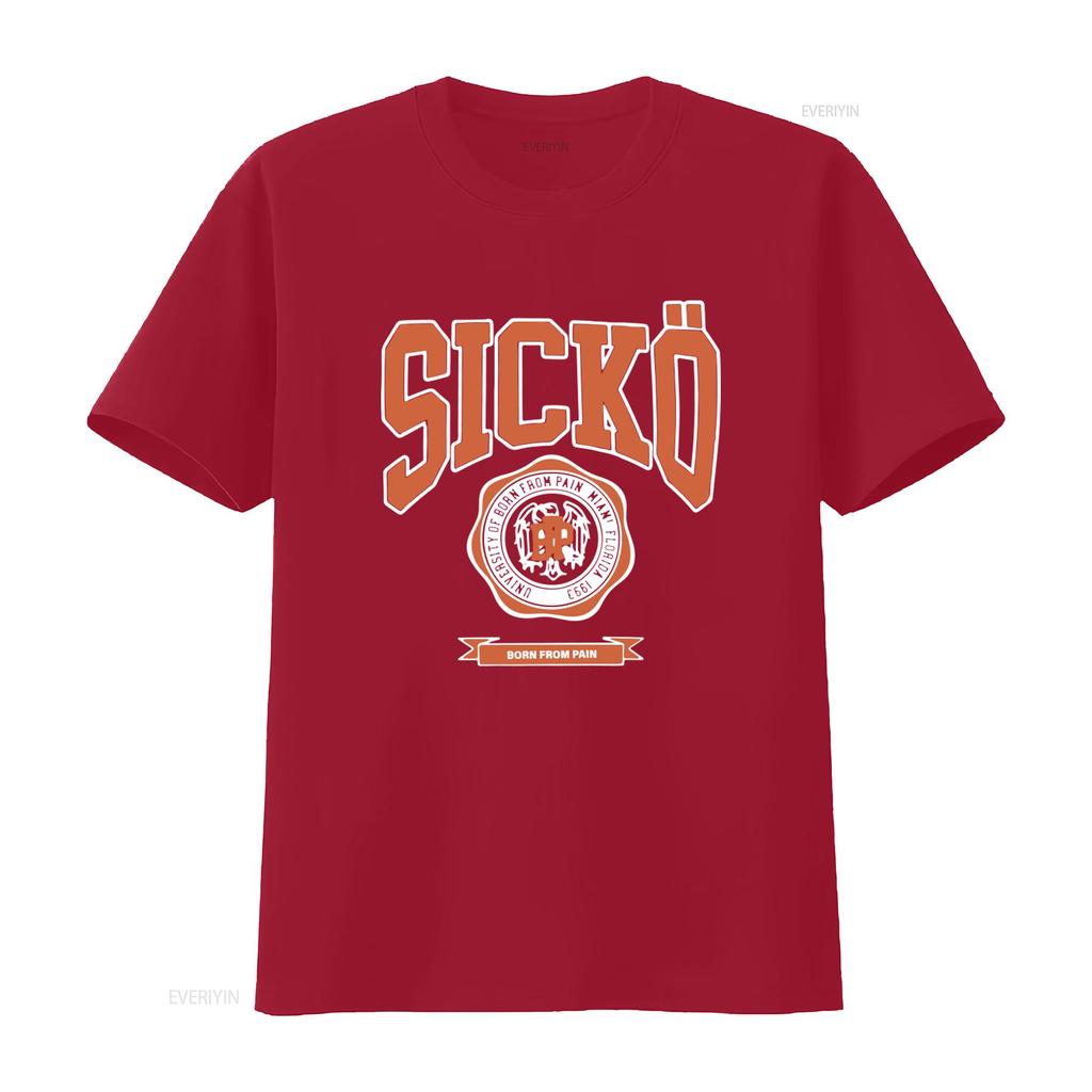 Sicko Born From Pain T Shirt Available In All Colors And Sizes vintage Washed fashion Comfortable Versatile Stretched homme