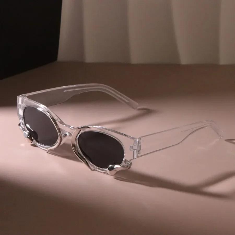 Vintage Rechteckige Sonnenbrille Damen Herren Lässige Modebrille Luxusmarke Designer Weiblich