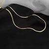S925 Sterling Silver Elegant Snake Bone Chain Necklace - Women's Minimalist Clavicle Jewelry