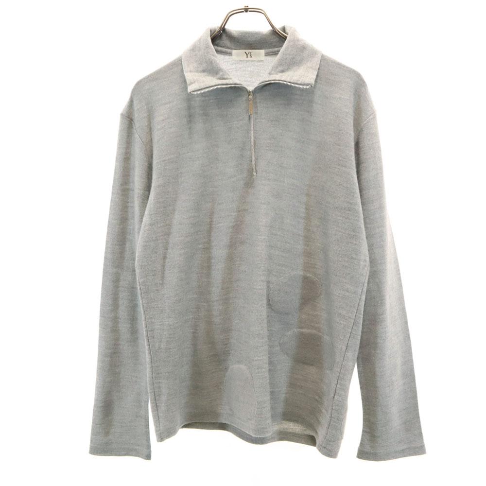 Y's made in Japan Long sleeve Half zip knit 3 Yohji Yamamoto Cut and Sew Men's Used