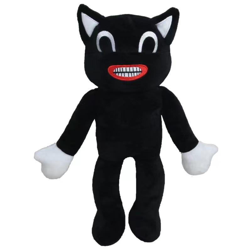 Siren Head Pluche Speelgoed Zwarte Cartoon Kat Knuffelpop Horror Karakter Figuur Kinder Verjaardagscadeau