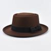 Cappello Jazz in Feltro a Tesa Arrotolata Vintage per Uomo Donna Cappello Pork Pie a Tesa Corta Cappello Trilby Fedora da Gentleman