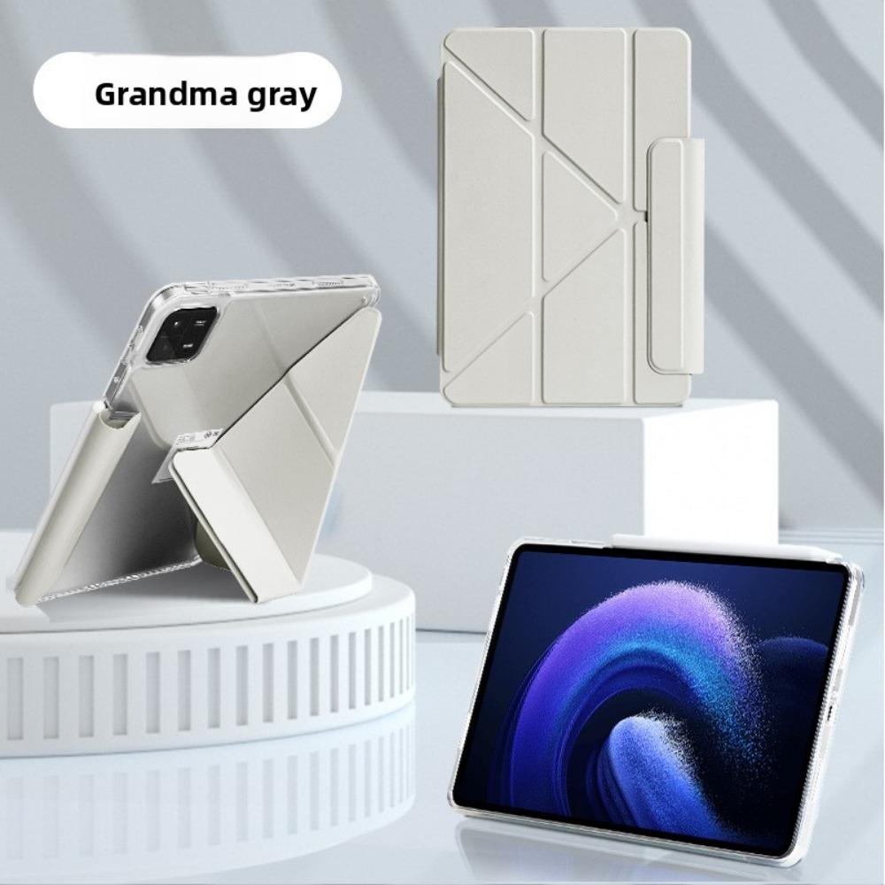 Leather Case for Xiaomi 7sPro Pad6 Pro Transparent Cover with Stylus Holder 11.2Y Foldable 6S Tablet