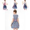 Damen Oktoberfest Einfaches Kleid Kostüm mit zarter Kante für festliche Feiern