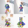 Personalised Rainbow Ombre Bunny Rabbit Teddy Colorful Cute Plush Doll Birthday Gift