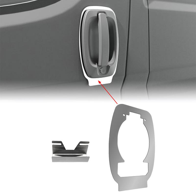Anti-Burglary Door Handle Pro Plate Kits Stainless Steel Car Tools For Citroen Relay / Fiat Ducato / Peugeot Boxer 2006- Onwards