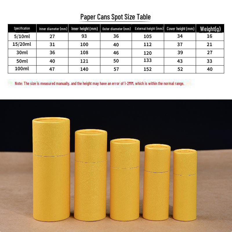 Spot Dropper Bottle Essential Oil Kraft Paper Tube Packaging with Custom Logo
