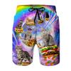 Summer Men's Lightweight Breathable 3D Printed Beach Shorts Summer Casual Swimwear for Outdoor Activities