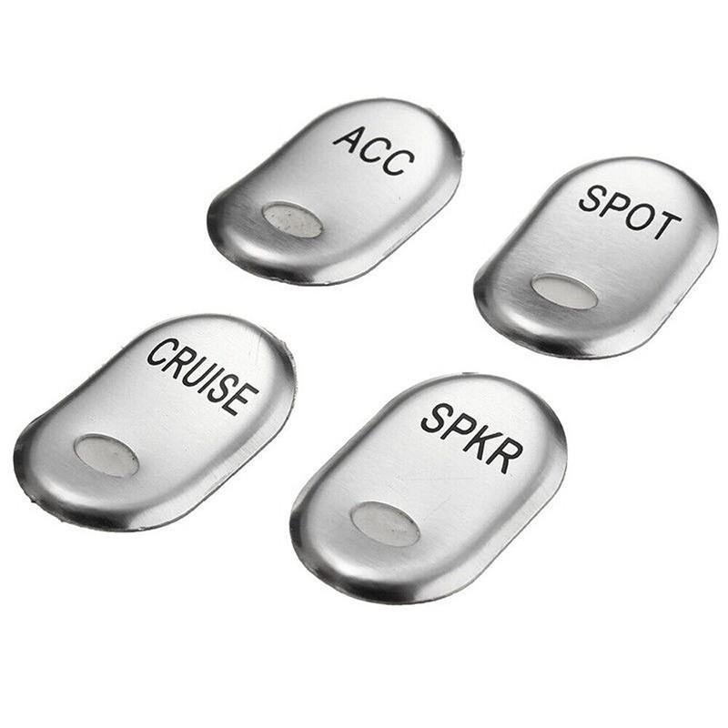4x Chrome Rocker Panel Switch Button Cover Fits For Harley Electra Glide 96~06