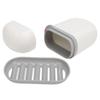 Travel Soap Case PET Leakproof Portable Soap Container with Lid Draining Tray for Traveling Camping Gym