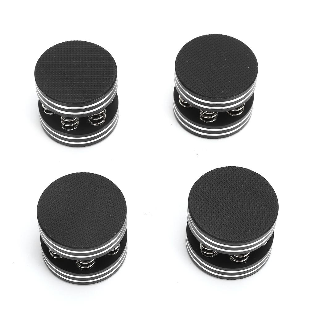 4PCS Spring Speaker Spikes Sound Dampening Feet for HiFi Amplifier Speaker Turntable PlayerBlack