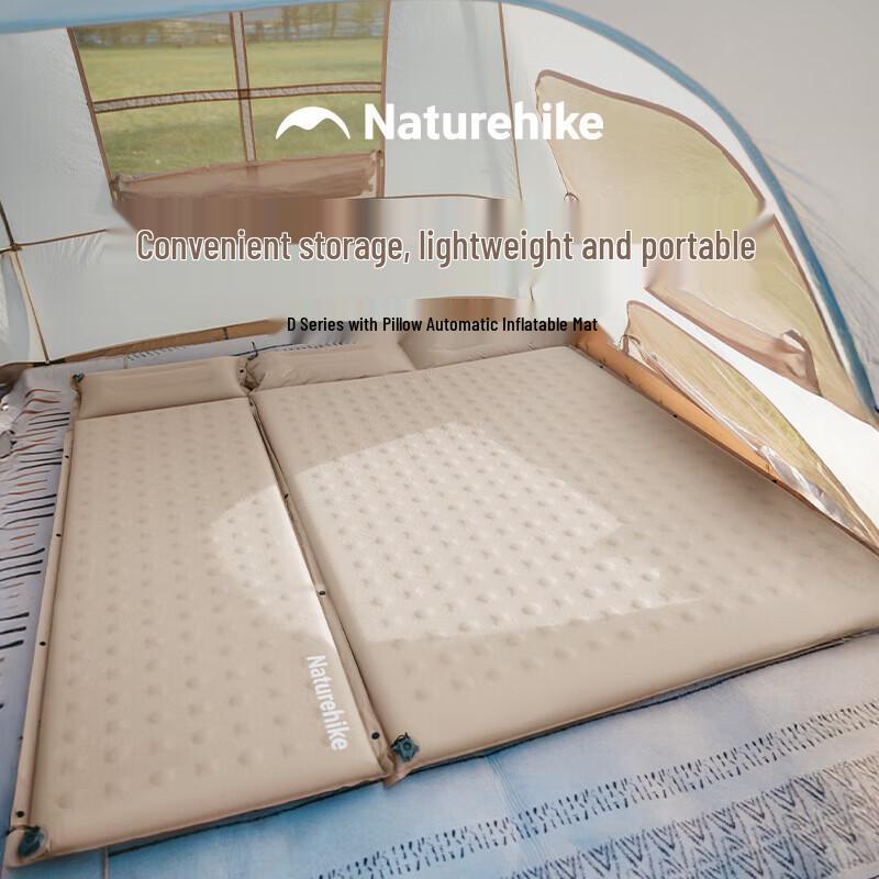 Naturehike D-Series Self-Inflating Camping Mat with Pillow