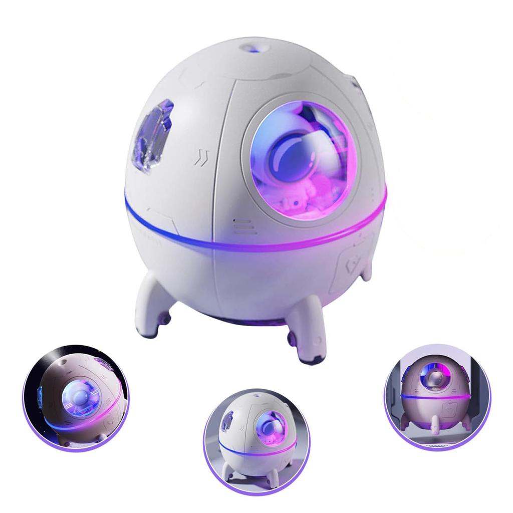 Tragbarer Mini-Luftbefeuchter USB-betrieben Desktop-Luftbefeuchter Mit Buntem LED-Nachtlicht Für Büro Zuhause Reisen