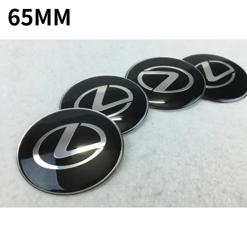 

For Lexus NX200T ES250 ES300 ES350 RX350 RX400 GX300 IS300 IS400 Accessories 65MM Alloy Car Wheel Hubcap Sticker Center Cover чёрный