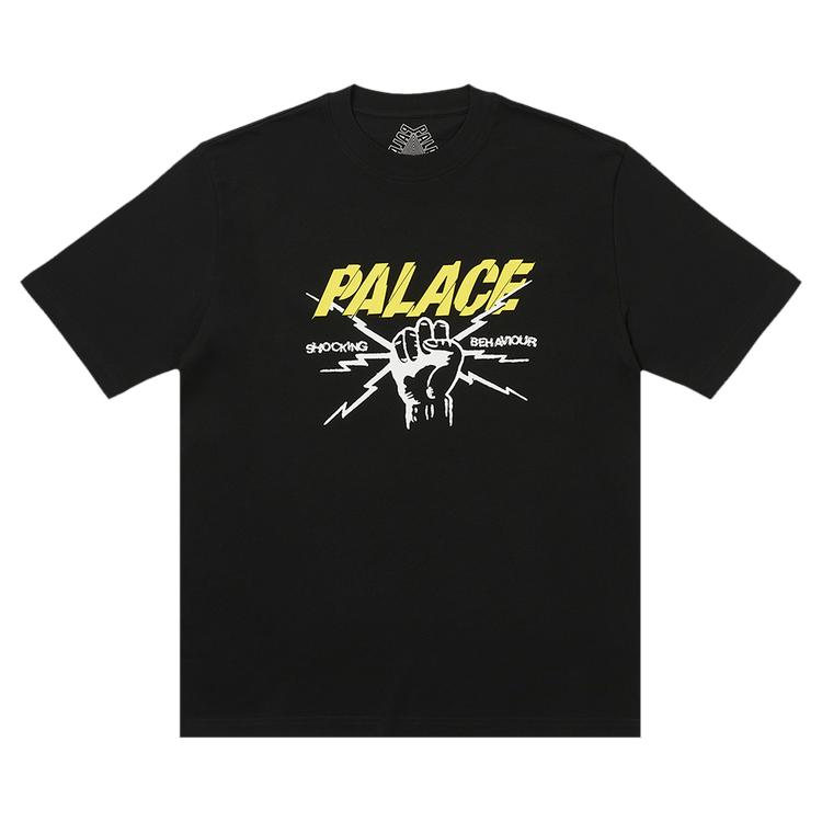 Palace Shocking Behaviour T-Shirt Black Unisex Tops P25TS002