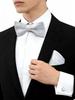 55 Styles Men Bow Tie Sets 3 Pcs Luxury Classic Stripe Pocket Square Cufflinks Paisley Floral Polka Dot Wedding Business