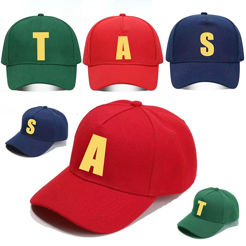 Alvins And The Chipmunk Red Adjustable Baseball Cap Unisex S/P Movie Promo Geek Animation Graphic A/S/T Sun Hats Woman Man