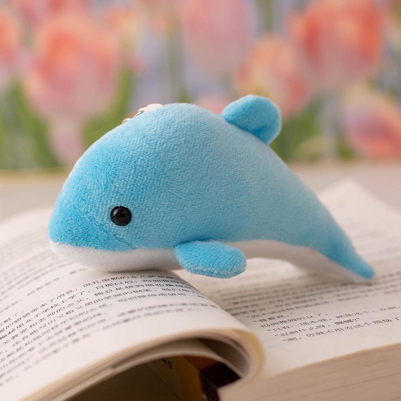 Adorable Baby Dolphin Plush Keychain with Snap Bracelet for Kids