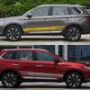 2 STK Bilstyling Dørside Skjørt Striper Vinyl Klistremerker For Mitsubishi Outlander Reflekterende Auto Dekorasjon Dekaler Tilbehør