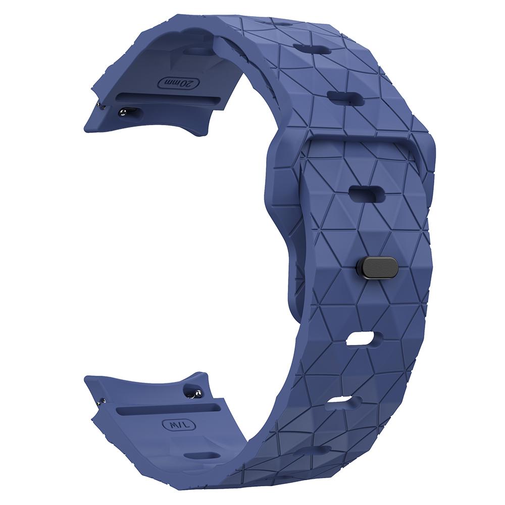 

For Samsung Galaxy Watch7/Watch6/Watch 5/Watch FE 40mm/Watch4 Football Pattern Strap Silicone Watch Band Dark Yellow