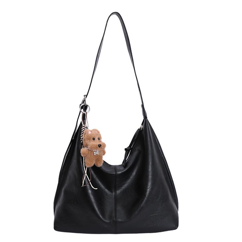 IELGY Large Capacity Fashion Tote Bag All-Match One-Shoulder Commuter Bag No Pendant