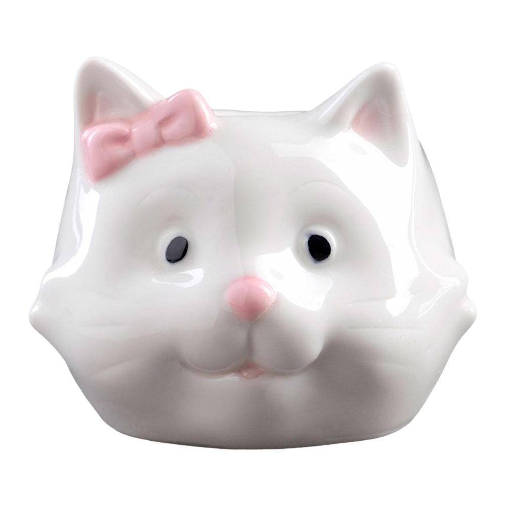 

Милый кошачий цветочный горшок Керамический кошачий горшок для суккулентных растений Ваза Бонсай Декоративный многофункциональный цветочный горшок с дренажным отверстием Домашний декор