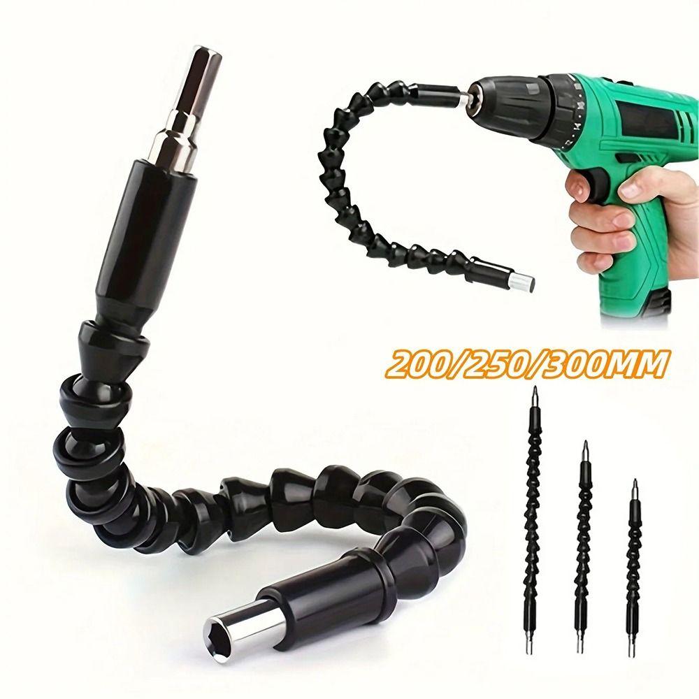 1Pcs 200/250/300mm Shaft Connecting Link Shaft Drill Bit Screw Driver Electrical Tool Accessories