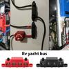Insulation Base Power Distribution Blocks 4 Studs Wiring Stud Rows Terminal Screw Bus Bar  Boat