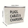 Canvas Charger Cable Storage Bag, Tool and Accessory Storage Bag, Storage Coin Purse.