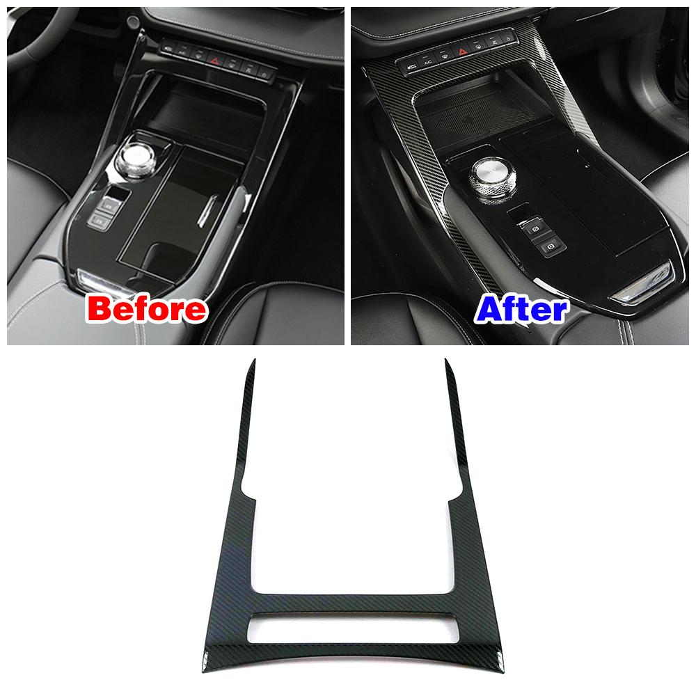 For Haval H6 3rd Gen  2022 Car Center Console Part Trim Modify Carbon Fiber Color Change Stainless Steel Decoration