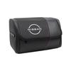 Caja Organizadora de Cuero con Logo de Coche Estuche de Almacenamiento para Maletero de Coche Para Nissan Qashqai J10 J11 Navara Juke GTR 350z Patrol Leaf X-trai