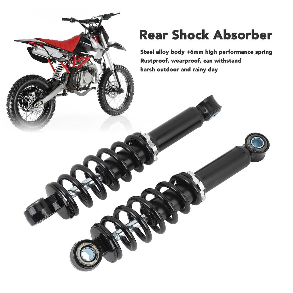 Motorcycle 2pcs 220mm Rear Shock Absorber Suspension Damper for Mini ATV Scooter Dirt Bike Electric Cycling