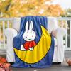 1pc Miffy2 Theme Blanket - Digital Print, Polyester, Cozy for All Seasons, Perfect for Outdoor, Camping, and Travel