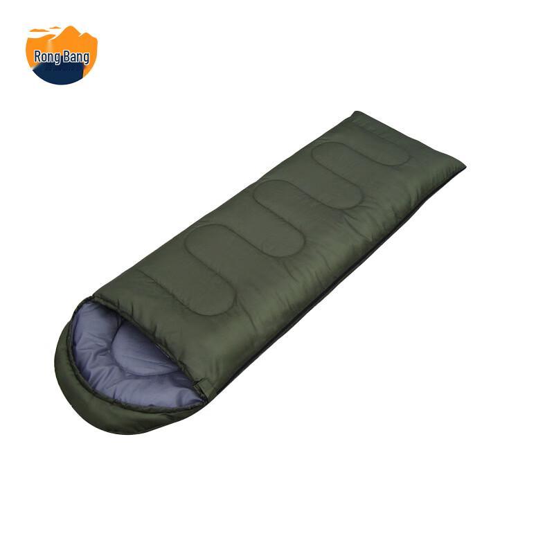 Rongbang 3-Season Envelope Sleeping Bag with Hood