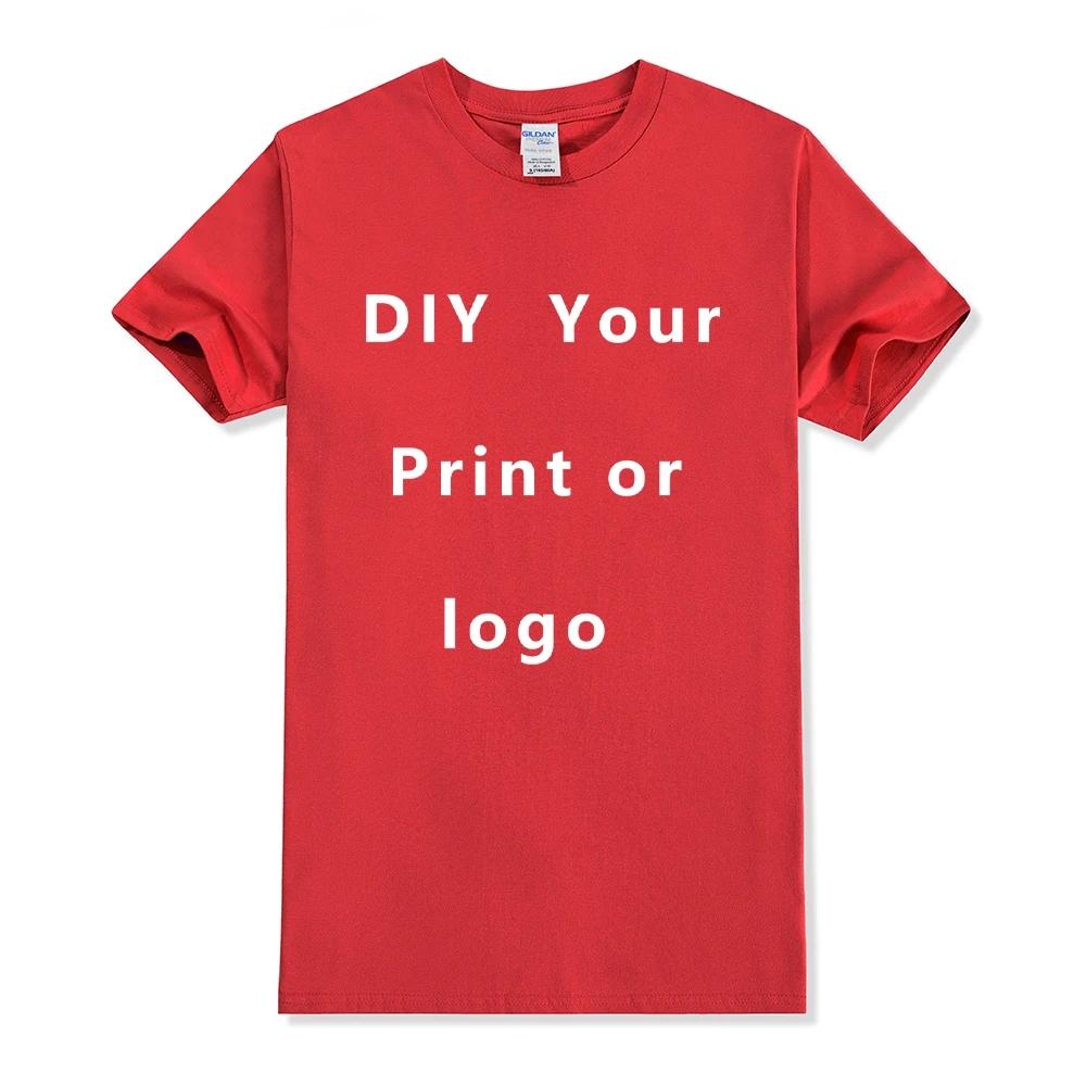Custom T shirt Women Men Customised Printed 100 Cotton Short Sleeve Your Logo Photo Brand Text Tee Personalize Graphic Clothing
