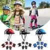 7Pcs/Set Roller Skating Kids Boy Girl Safety Helmet Knee Elbow Pad Sets Protection  for Skateboard/Bike/Skating/Cycling
