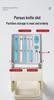Rotating Multi-functional Countertop Knife & Chopstick Storage Rack with Integrated Draining