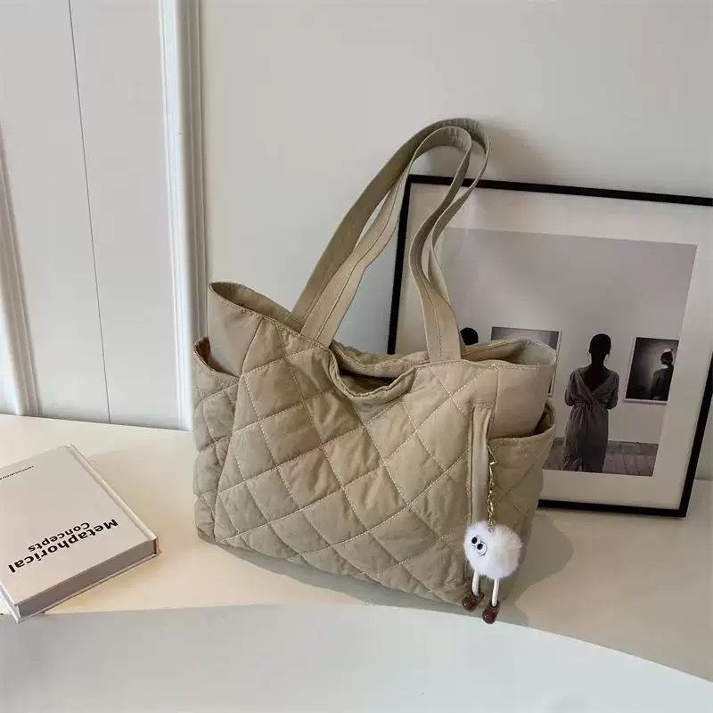 

Premium Cotton Jacket Bag: Autumn/Winter Niche Design, Versatile Commuting Tote, Casual Handbag, Large Capacity, Trendy Style хаки