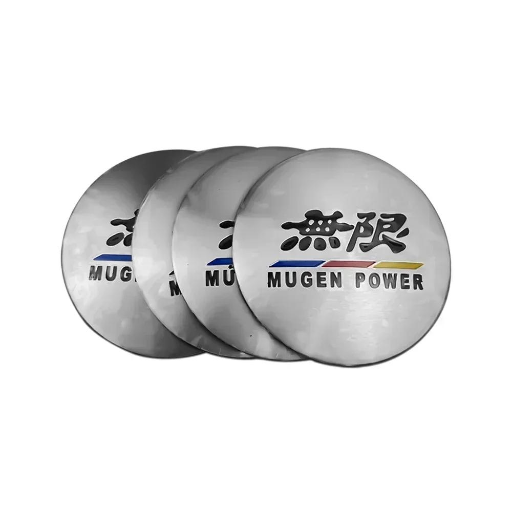 56/60/65mm Car Wheel Center Hub Sticker for Honda Mugen Accord HRV Fit Jazz City Civic Inspire CRV Odyssey Jade Accessories