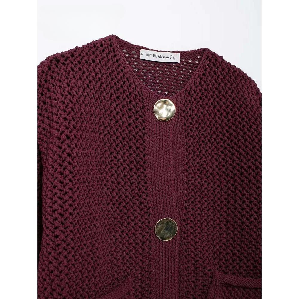 Autumn Winter Knitted Cardigans for Women Casual Button Long Sleeve Female Sweater 2024 Fashion Loose Lady Cardigans Coat