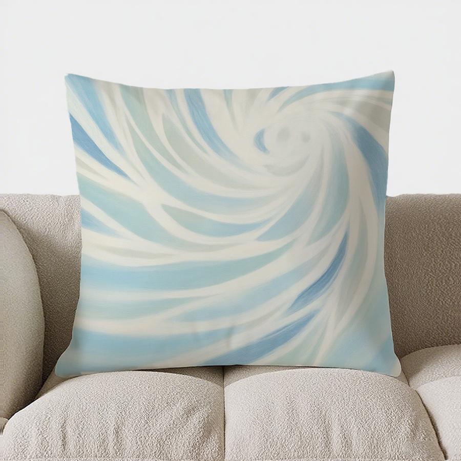 Home Decor Abstract Blue &amp; Yellow Patterned Pillow Cover Pattern Cushion Cover Suitable For Sofa Bedroom Car Pillow Cover