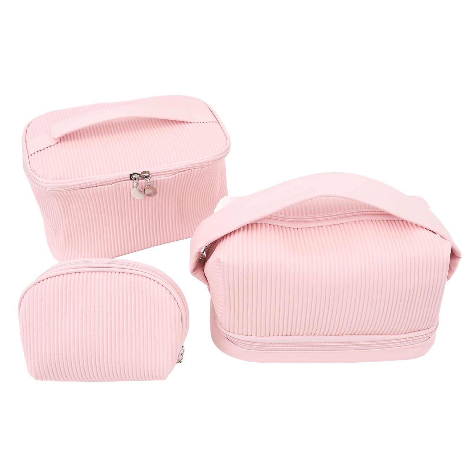 

Набор из 3 шт. Дорожная косметичка большой вместимости из ПУ, непромокаемая, портативная, дорожная косметичка